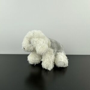 Russ Berrie Rare Binky Sheepdog Puppy 6โ Gray White Plush English Sheep Dog